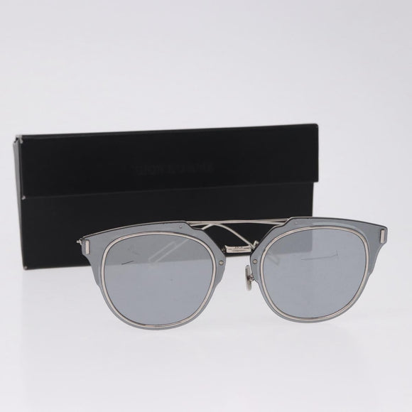 Christian Dior DIOR HOMME Sunglasses metal Silver Auth BA14496