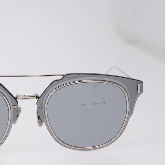 Christian Dior DIOR HOMME Sunglasses metal Silver Auth BA14496