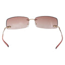 FENDI Sunglasses metal Red Auth BA14498-2