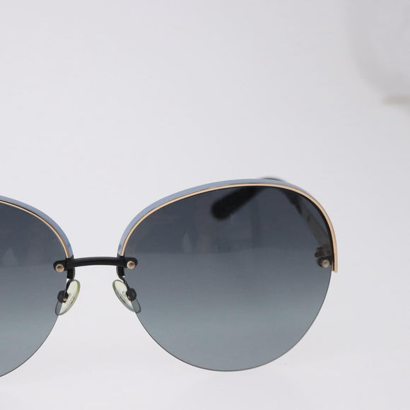 Christian Dior Sunglasses metal Light Blue Black Auth BA14499A
