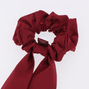 HERMES Shush Hair Tie Silk Knight's Constellation Bordeaux Auth BA14501M-9