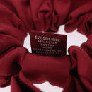 HERMES Shush Hair Tie Silk Knight's Constellation Bordeaux Auth BA14501M-11
