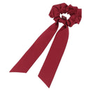HERMES Shush Hair Tie Silk Knight's Constellation Bordeaux Auth BA14501M-6