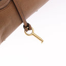 Chloe Paddington Hand Bag Leather Brown Gold Silver Auth BA14503V-19
