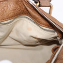 Chloe Paddington Hand Bag Leather Brown Gold Silver Auth BA14503V-9