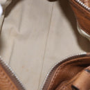 Chloe Paddington Hand Bag Leather Brown Gold Silver Auth BA14503V-10