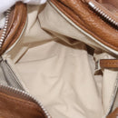 Chloe Paddington Hand Bag Leather Brown Gold Silver Auth BA14503V-25