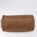 Chloe Paddington Hand Bag Leather Brown Gold Silver Auth BA14503V-5