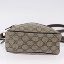 GUCCI GG Supreme Shoulder Bag PVC Beige Gold 233268 Auth BA14504-6