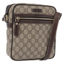 GUCCI GG Supreme Shoulder Bag PVC Beige Gold 233268 Auth BA14504-1