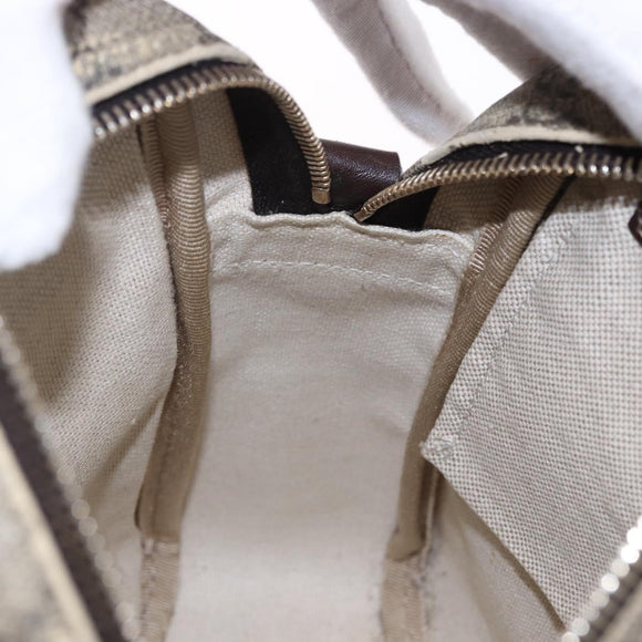 GUCCI GG Supreme Shoulder Bag PVC Beige Gold 233268 Auth BA14504
