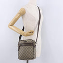GUCCI GG Supreme Shoulder Bag PVC Beige Gold 233268 Auth BA14504-25