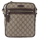 GUCCI GG Supreme Shoulder Bag PVC Beige Gold 233268 Auth BA14504-13