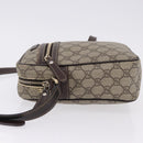 GUCCI GG Supreme Shoulder Bag PVC Beige Gold 233268 Auth BA14504-5