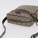 GUCCI GG Supreme Shoulder Bag PVC Beige Gold 233268 Auth BA14504-7