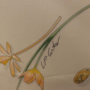 HERMES Carre 90 Scarf Silk White Auth BA14507-15