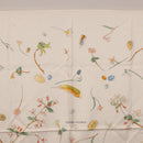 HERMES Carre 90 Scarf Silk White Auth BA14507-3