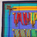 HERMES Carre 90 Scarf Silk Multicolor Auth BA14509M-2
