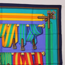 HERMES Carre 90 Scarf Silk Multicolor Auth BA14509M-4
