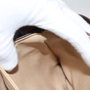 BALLY Shoulder Bag Leather Dark Brown Gold Auth BA1451-21