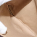 BALLY Shoulder Bag Leather Dark Brown Gold Auth BA1451-23