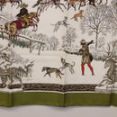 HERMES Carre 90 Scarf Silk Green Auth BA14512M-9
