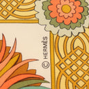 HERMES Carre 90 Scarf ”Decoupages” Silk LIme Green Auth BA14514M-12