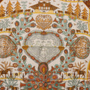 HERMES Carre 90 Scarf ”Decoupages” Silk LIme Green Auth BA14514M-6
