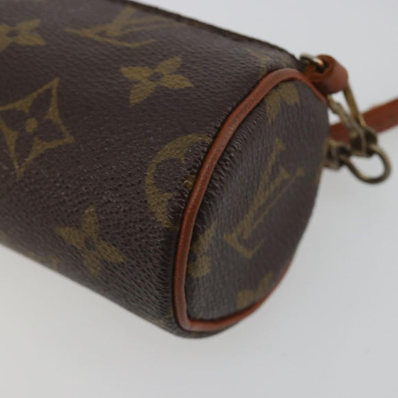 LOUIS VUITTON Monogram Papillon Pouch LV Auth BA14518