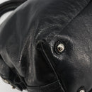 SAINT LAURENT Hand Bag Patent Leather Black Silver 208315 Auth BA14519-11