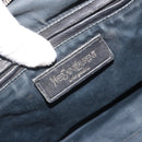 SAINT LAURENT Hand Bag Patent Leather Black Silver 208315 Auth BA14519-16