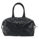 SAINT LAURENT Hand Bag Patent Leather Black Silver 208315 Auth BA14519-2