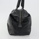 SAINT LAURENT Hand Bag Patent Leather Black Silver 208315 Auth BA14519-4