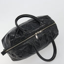 SAINT LAURENT Hand Bag Patent Leather Black Silver 208315 Auth BA14519-6