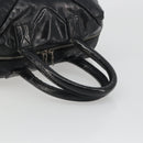 SAINT LAURENT Hand Bag Patent Leather Black Silver 208315 Auth BA14519-7