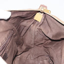 SAINT LAURENT Hand Bag Patent Leather Beige Gold 208315 Auth BA14520-19