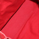 HERMES Fourre Tout Hand Bag cotton 5 Set Black Red Navy Auth BA14521-11