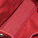 HERMES Fourre Tout Hand Bag cotton 5 Set Black Red Navy Auth BA14521-21