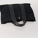 HERMES Fourre Tout Hand Bag cotton 5 Set Black Red Navy Auth BA14521-4