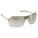 Christian Dior Rimless Sunglasses Metal Champagne Gold Silver Auth BA14522V-1