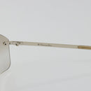Christian Dior Rimless Sunglasses Metal Champagne Gold Silver Auth BA14522V-10