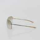 Christian Dior Rimless Sunglasses Metal Champagne Gold Silver Auth BA14522V-4