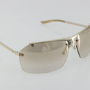 Christian Dior Rimless Sunglasses Metal Champagne Gold Silver Auth BA14522V-6