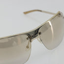 Christian Dior Rimless Sunglasses Metal Champagne Gold Silver Auth BA14522V-8