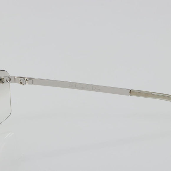 Christian Dior Rimless Sunglasses Metal Silver Auth BA14523V