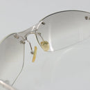 Christian Dior Rimless Sunglasses Metal Silver Auth BA14523V-13