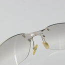 Christian Dior Rimless Sunglasses Metal Silver Auth BA14523V-14