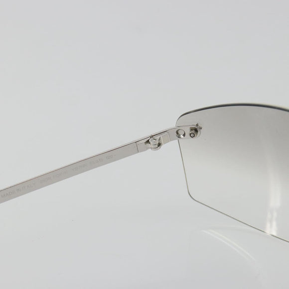 Christian Dior Rimless Sunglasses Metal Silver Auth BA14523V