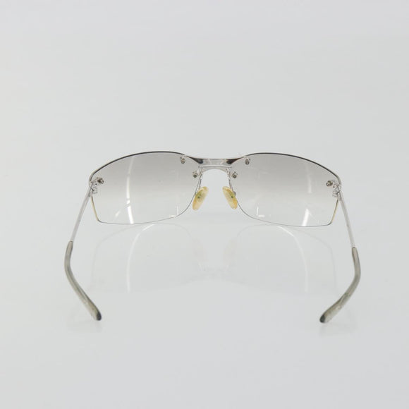 Christian Dior Rimless Sunglasses Metal Silver Auth BA14523V