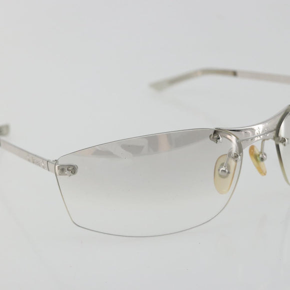 Christian Dior Rimless Sunglasses Metal Silver Auth BA14523V